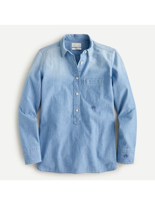 J.Crew Classic-fit chambray popover