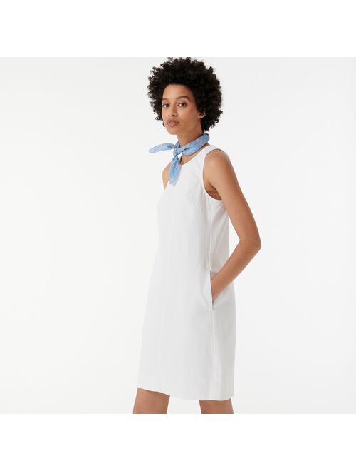 J.Crew Denim shift dress in white