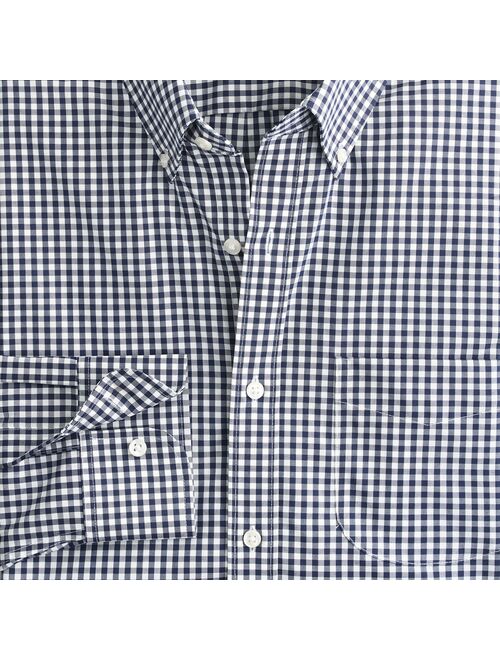 J.Crew Bowery wrinkle-free stretch cotton shirt in gingham