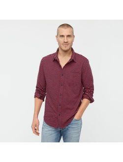 Garment-dyed Harbor shirt in stripe