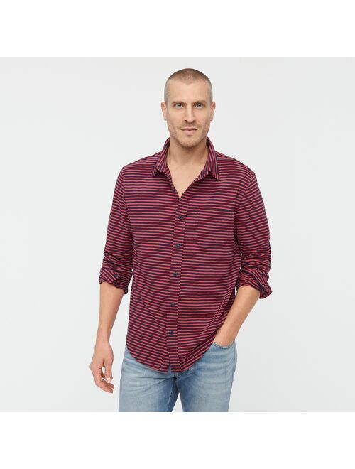 J.Crew Garment-dyed Harbor shirt in stripe
