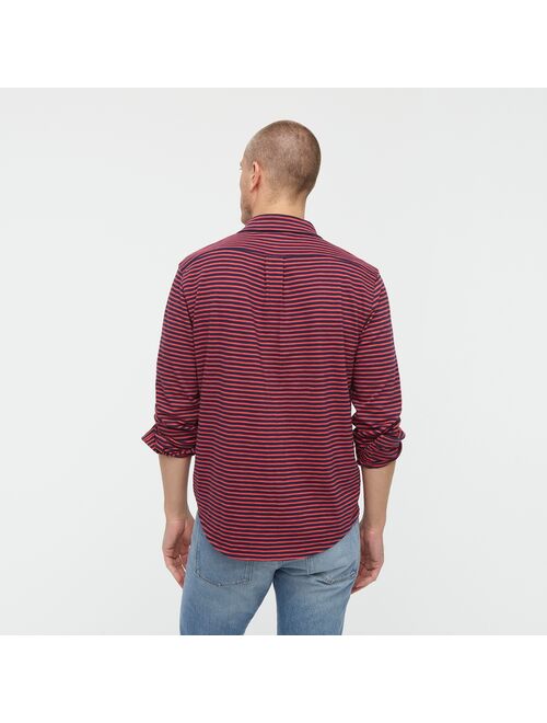 J.Crew Garment-dyed Harbor shirt in stripe