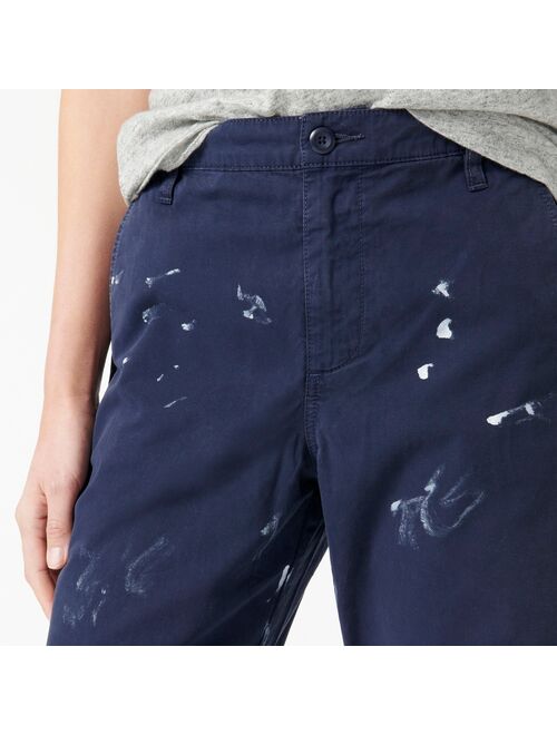 J.Crew Slouchy boyfriend chino pant with paint splatter