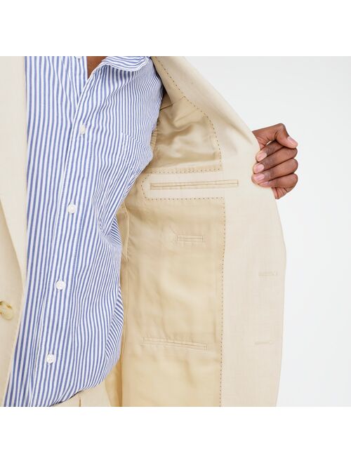 Ludlow Slim-fit stretch cotton-linen jacket