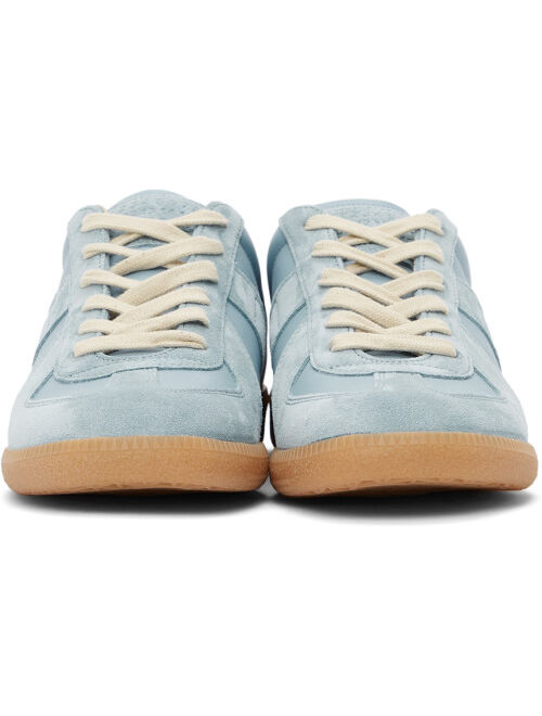 Maison Margiela Blue Replica Lace Up Sneakers