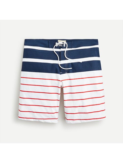 J.Crew 9" stretch board short in stripe