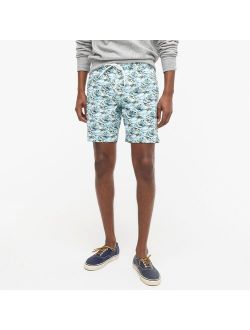 8" stretch swim trunk in print