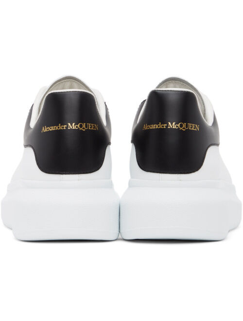 Alexander McQueen White & Black Oversized Sneakers