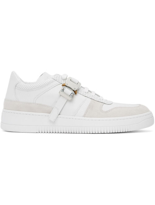 1017 ALYX 9SM White Leather Buckle Sneakers