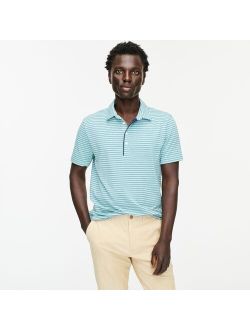 Performance jersey polo shirt in stripe
