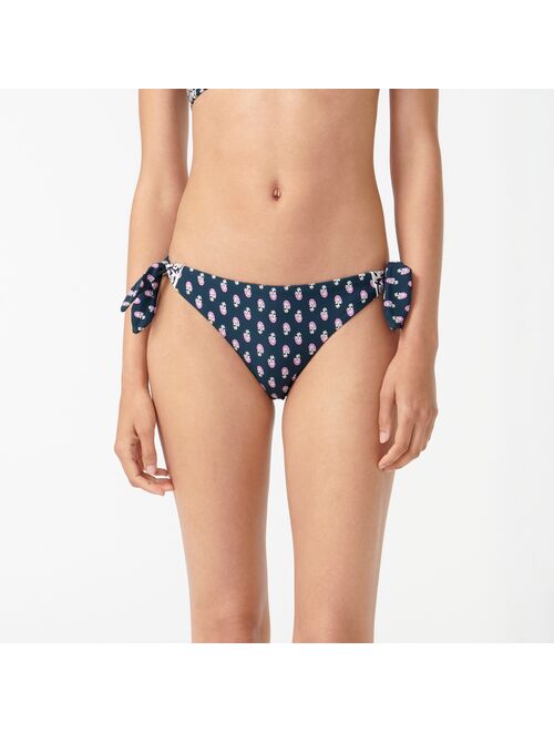 J.Crew Side-tie bikini bottom in best buds