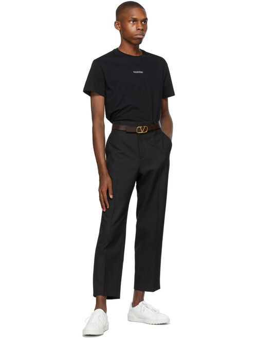 White & Multicolor Valentino Garavani 'VLTN' Open Sneakers