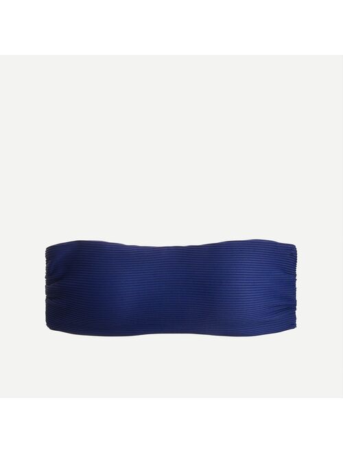 J.Crew Rib bandeau top with back tie