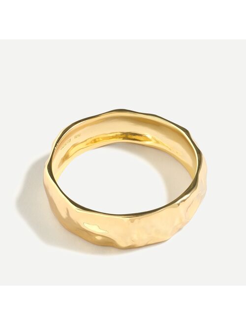 J.Crew Hammered texture bangle