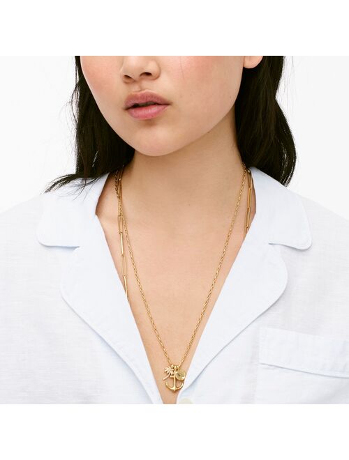J.Crew Smooth sailing charm necklace