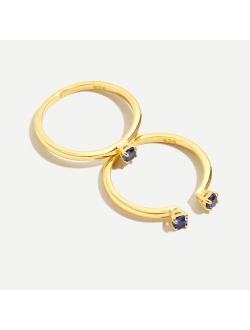 Demi-fine 14k gold-plated puzzle ring