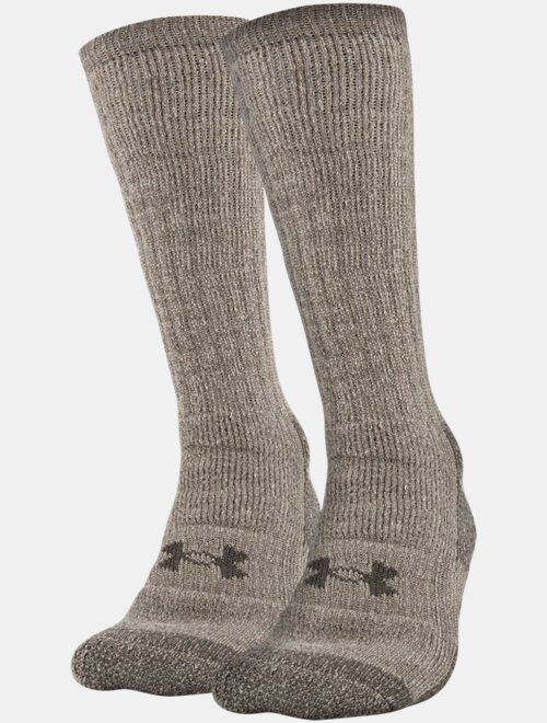Under Armour Unisex UA Charged Wool Boot Socks - 2-Pack