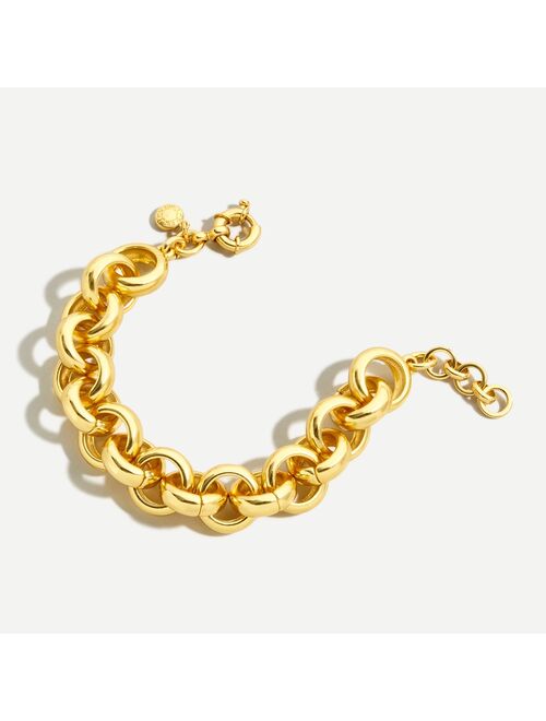 J.Crew Chunky gold chain bracelet