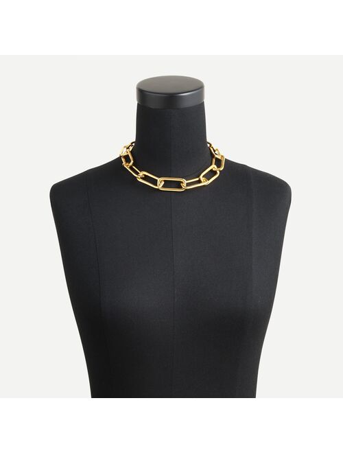 J.Crew Long link gold necklace