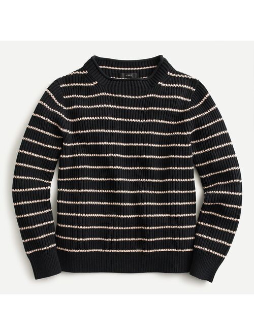 J.Crew Rollneck pullover sweater in stripe