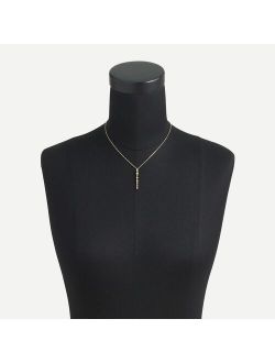 Demi-fine 14k gold-plated lariat necklace