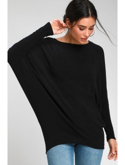 Verla Rusty Rose Dolman Sleeve Sweater Top