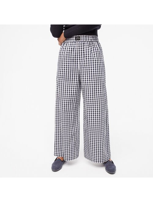Buy J.Crew Wide-leg pajama pant in gingham online | Topofstyle