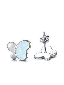 MEDWISE Cute Animal Colections Stud Earrings for Women Daughter 925 Sterling Silver Hypoallergenic Stud Earrings for Sensitive Ears