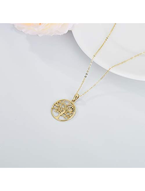 14k Solid Gold Necklaces for Women 6 style Moissanite Necklaces Gold Jewelry Present for mother from daughter
