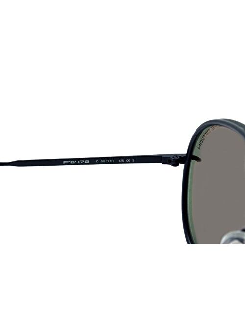 Porsche Design P'8478 P8478 D 66mm Gunmetal Aviator Sunglasses W/Extra Lenses