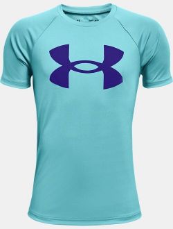 Boys' UA Tech Big Logo Short Sleeve