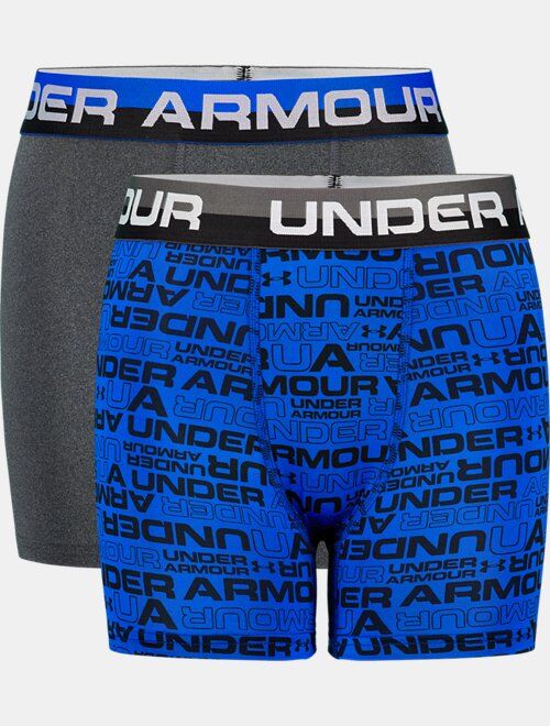 Under Armour Boys' UA Wordmark Boxerjock® 2-Pack