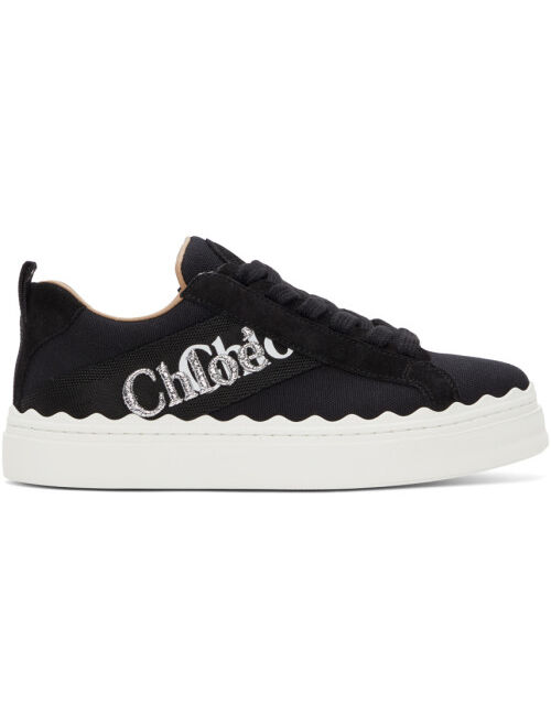 Chloé Black Canvas Lauren Sneakers