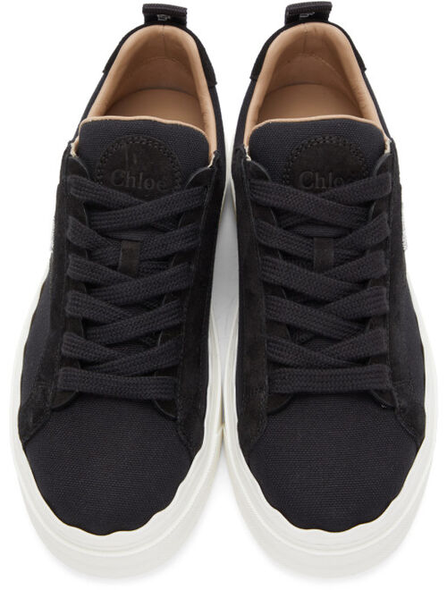 Chloé Black Canvas Lauren Sneakers