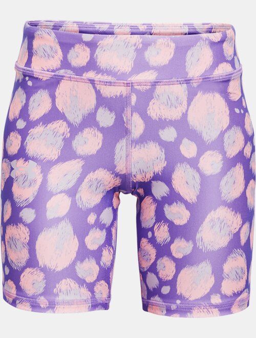 Under Armour Girls' HeatGear® Armour AOP Bike Shorts