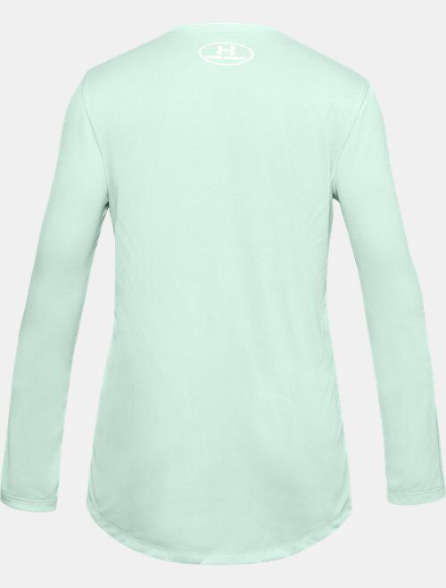 Under Armour Girls' UA Big Logo Long Sleeve