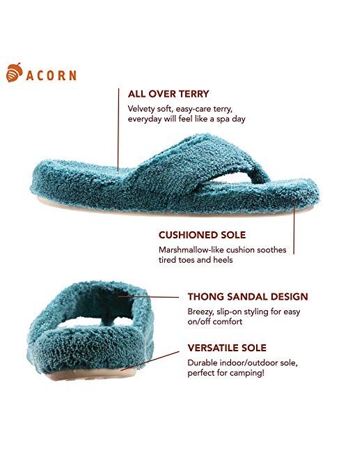 Acorn Women's Spa Thong with Premium Memory Foam