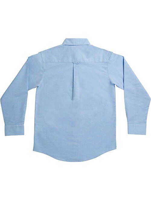 Nautica Boys' Solid Long-Sleeve Button-Down Shirt
