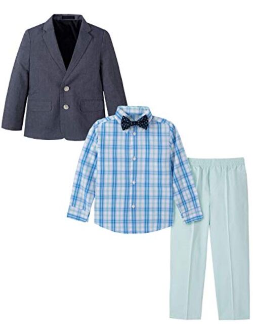 Nautica Boys' 4-Piece Suit Set with Dress Shirt, Tie, Jacket, and Pants