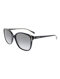 PR01OS Sunglasses-Gray Gradient lens Black (1AB3M1)-55mm