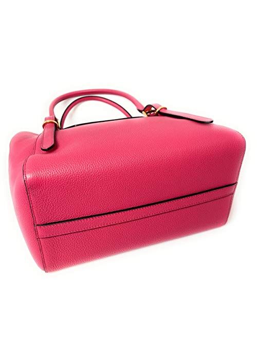 Prada Vitello Grain Magenta Pink Top Handle Crossbody Handbag 1BA270