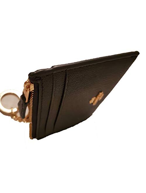 Coach Mini Skinny ID and Coin Case with Attached Key Ring