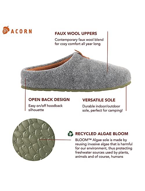 Acorn Women's Algae-Infused Recycled Parker Hoodback Slipper