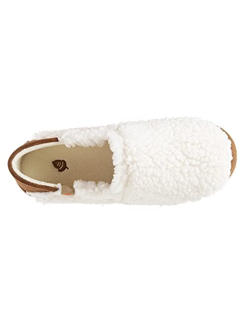 Acorn Women's Moc Slipper with a Collapsible Suede Heel and Warm Micro-Fleece Lining