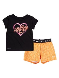Toddler Girl Nike Graphic Tee & Shorts Set