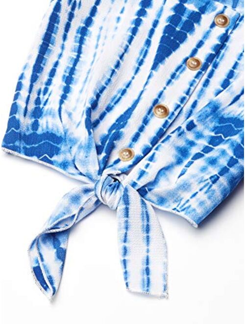 Speechless girls Tie Front Top and Short Skirt Set