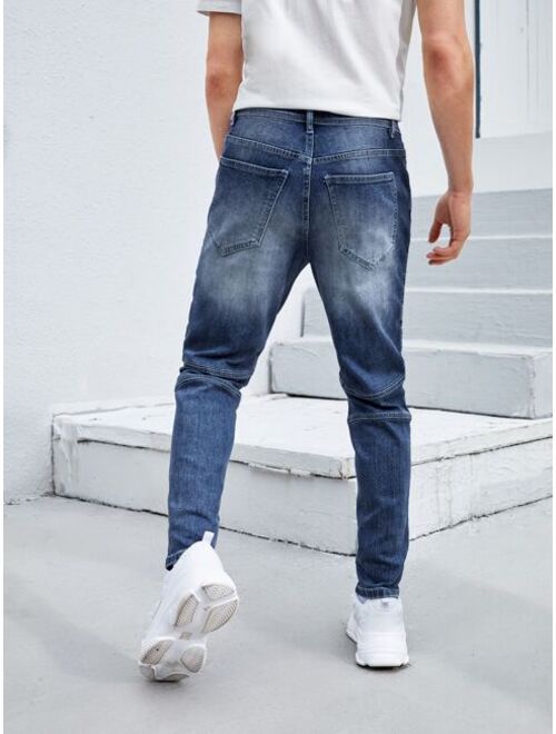 Shein Men Washed Tapered Jeans