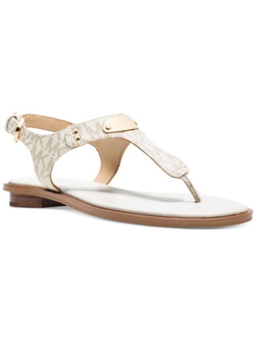 Buy Michael Kors MK Plate Flat Thong Sandals online | Topofstyle