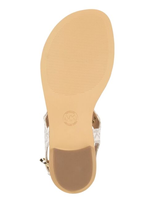 Michael Kors MK Plate Flat Thong Sandals