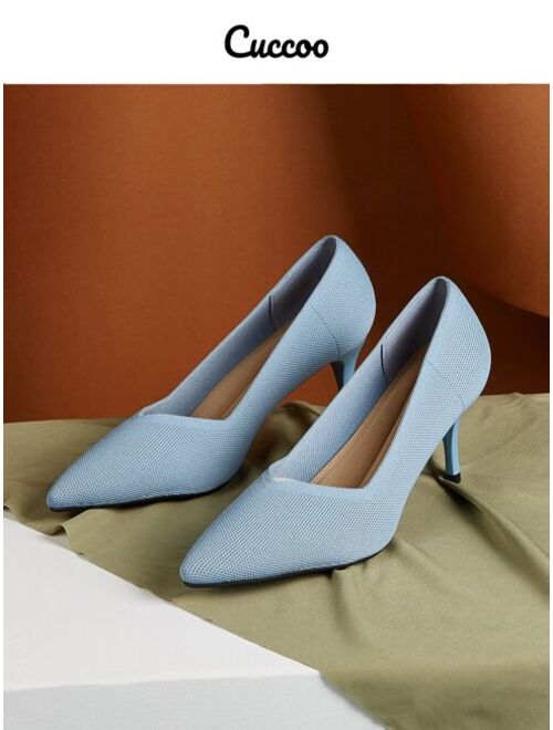 Buy CUCCOO - Point Toe Stiletto Heeled Courts online | Topofstyle